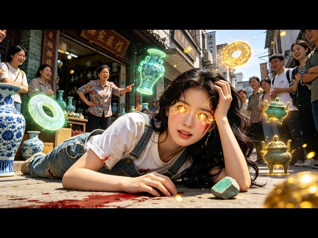 打雜小妹獲得黃金雙瞳，右眼透視賭石左眼鑑寶斷價，廢料切天價翡翠地攤撿漏百萬古玉，逆襲億萬女王！#drama #短剧 #逆袭