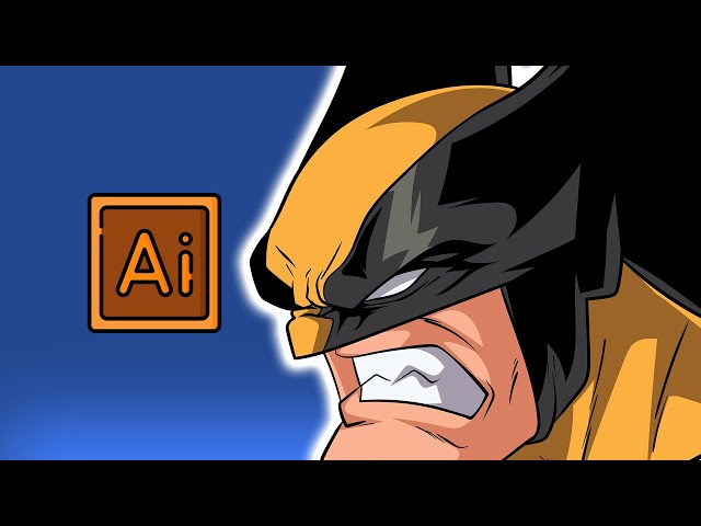 Freestyle Adobe Illustrator Wolverine