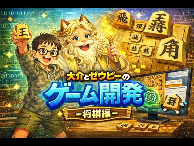 ChatGPTに一瞬で将棋つくてもらう