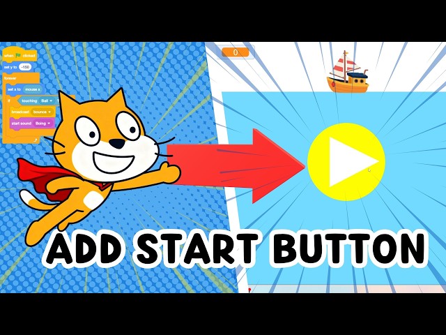 How to Add a Start Button to Your Game in Scratch