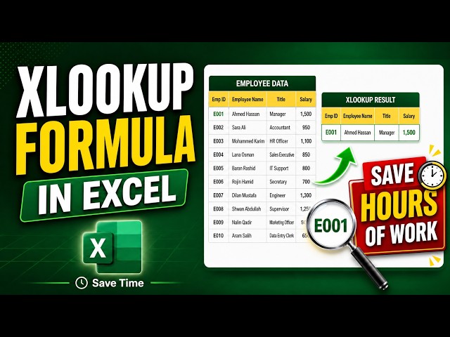 How to use XLOOKUP Function in Microsoft Excel || XLOOKUP Formula in Excel