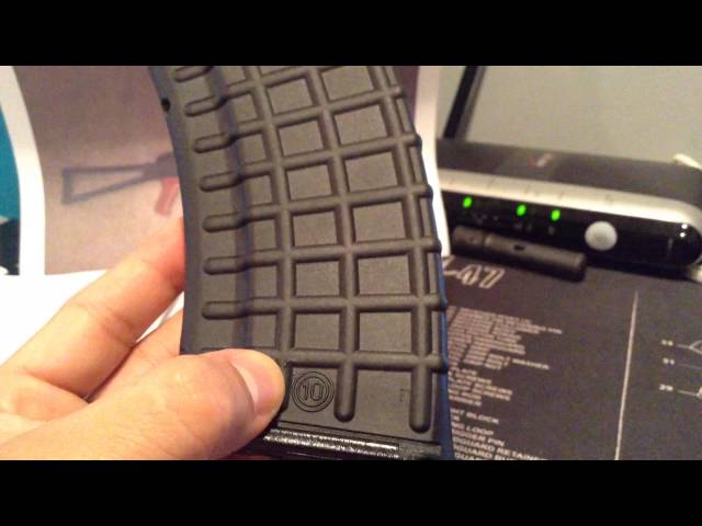 Bulgarian AK-47 30rd Black Polymer Waffle Code/Circle 10 Magazine Рожок автомата Калашникова
