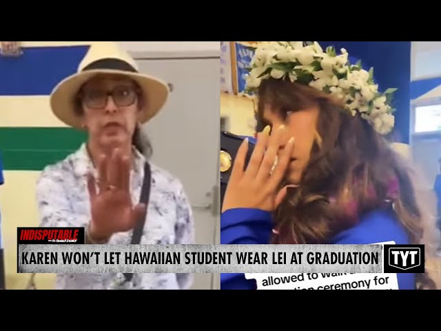 Hawaiian Student In TEARS After Karen REFUSES To Let Her Wear Lei At Graduation