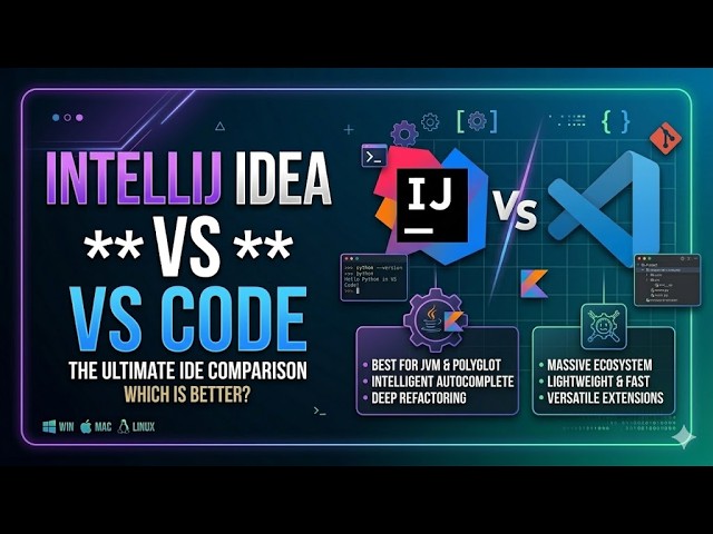 IntelliJ IDEA vs VS Code for Java | The Ultimate Developer Showdown