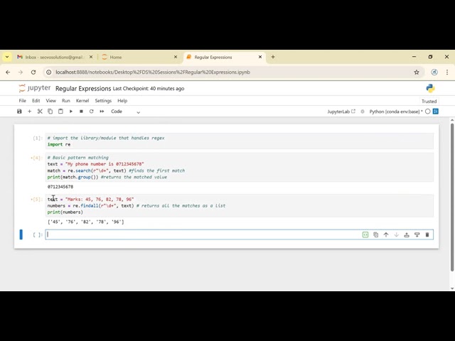 Regular Expressions in Python - Regex
