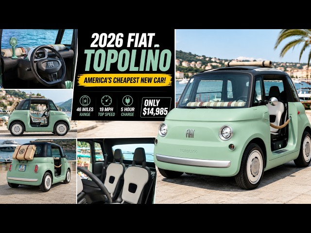 El Fiat Topolino 2026 es el auto nuevo más barato de Estados Unidos