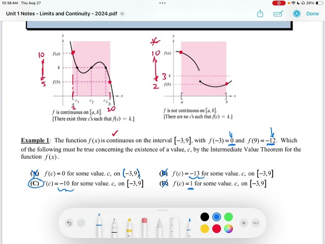 1.16 - The Intermediate Value Theorem