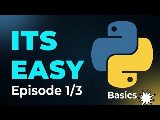 Python Basics Part 1/3 #python #easy