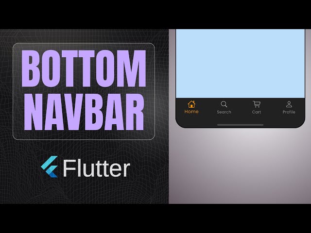 Bottom Navigation Bar widget | Flutter