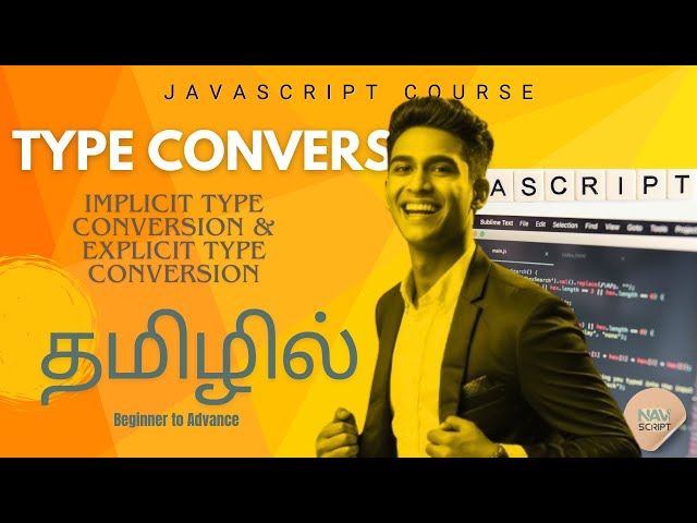 JavaScript Type Conversion Explained in Tamil  Implicit vs Explicit Conversion Tutorial (Full Guide)