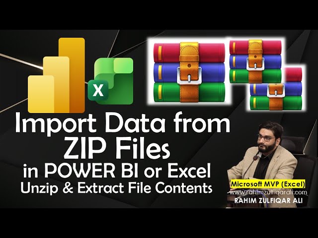 How to Import Data from ZIP Files in POWER BI?  Unzip and Extract File Contents to Power BI or Excel