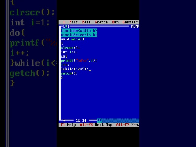Do While Loop in C Explained with Example #shorts #short #dailyshortupload