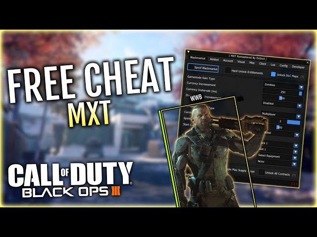 MXT for Black Ops 3 — FREE Cheat (Unlock All, Aimbot, ESP, Crash Players) | DLC Unlocker - Updated