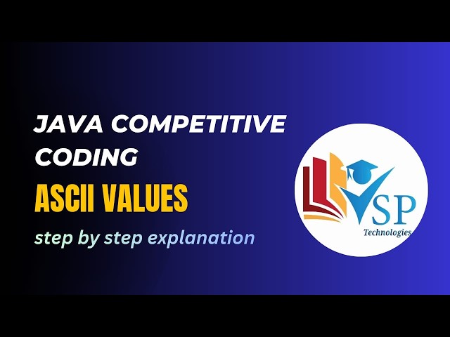ASCII Values Coding Question in Java | Placement Interview Problem