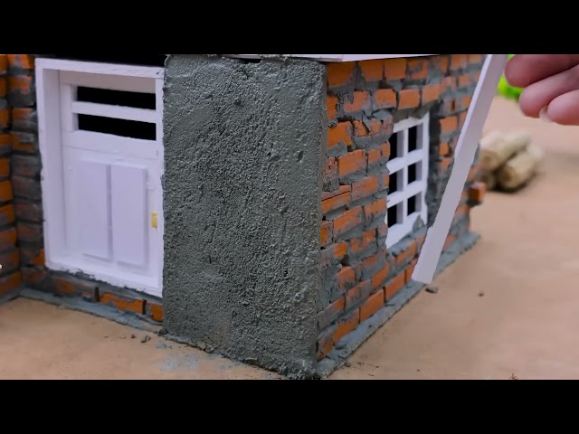 🏠 Amazing DIY Mini Brick House with Secret Underground Car Garage! 🚗 Kids Will Love It