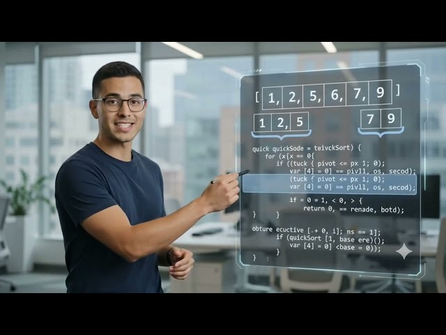 How quick sort works... #coding #dsa 