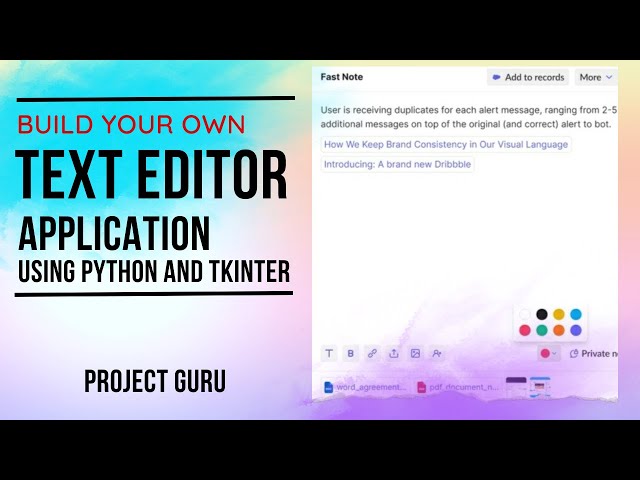 Build a basic Text Editor using Tkinter in Python with source code | Tkinter Python tutorial