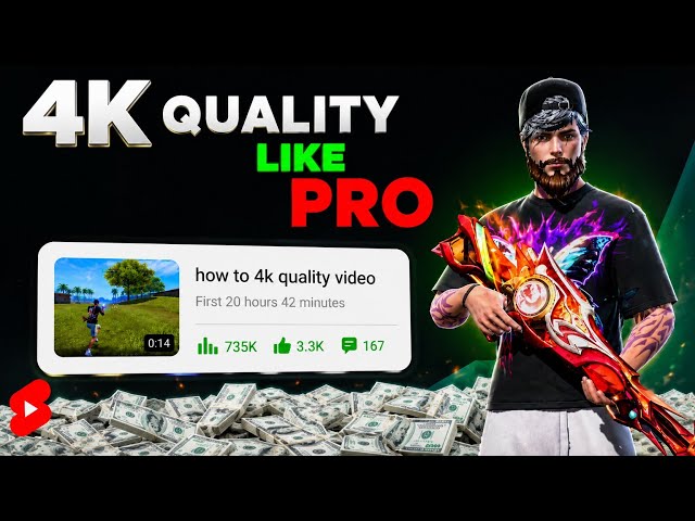 Free Fire 4k Quality Tutorial | HDR Quality Tutorial Capcut 🤯 For ( Beginner'S )