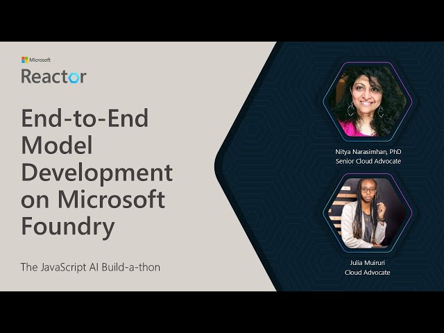 End-to-End Model Development on Microsoft Foundry