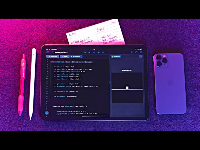 Building a Game on an iPad with Swift Playgrounds | Rockets are Fun