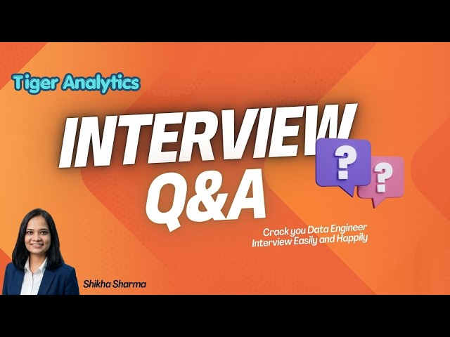 Tiger Analytics Data Engineer Interview Questions & Answers | PySpark, SQL, ADF | Part 1