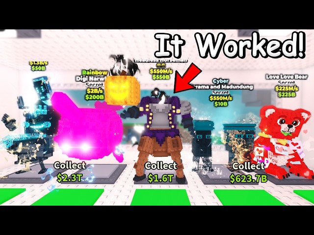 I Leaked my Private Server Link to get RICH in Roblox Steal A Brainrot...