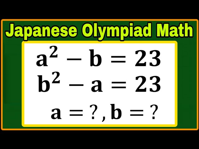 Japanese| A Complicated Algebra Olympiad Math Problem| Can you solve this correctly? 