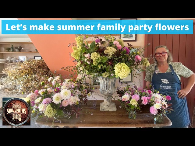 Behind the Scenes: Making a Houseful of Arrangements for a Summer Party