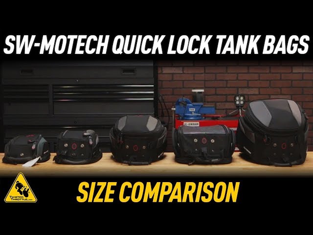 SW-MOTECH QUICK-LOCK Tank Bags | Size Comparison | TwistedThrottle.com