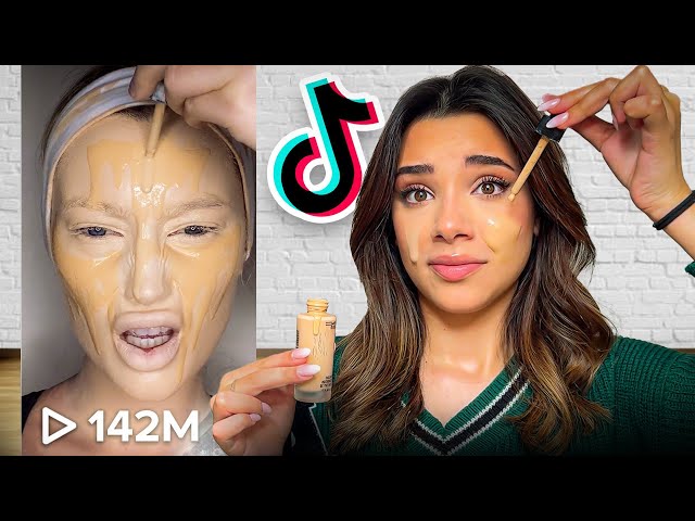 I'm trying the most VIRAL BEAUTY TRICKS on TikTok!