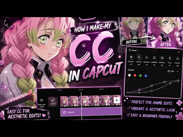 How I make my cc in capcut🫶✨️ ||first long video!!|| #anime #tutorial #fyp #asthetic #forbeginner 