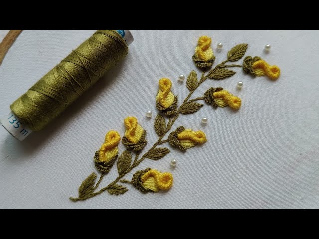 Border Design Embroidery || Easy Embroidery Patterns for Pastel Outfits || Step by Step Tutorial "