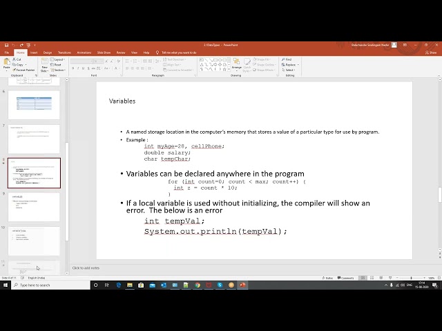 Java Fundamentals 2.0 Data Types