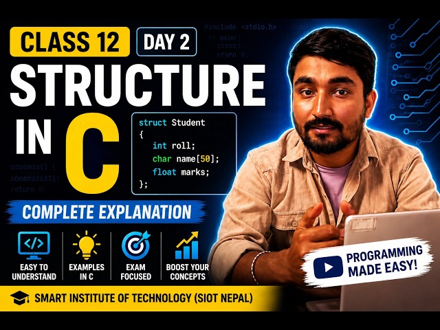 Structure in C Programming | Day 2 | Class 12 Computer Science (NEB) | Nepali Tutorial 🇳🇵 #shorts