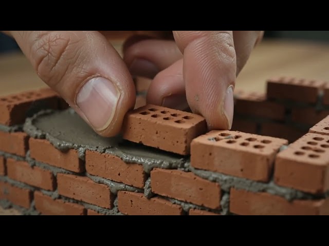 Building a Tiny Brick House... BRICK BY BRICK! 🧱 #diy #doityourself #video #new 