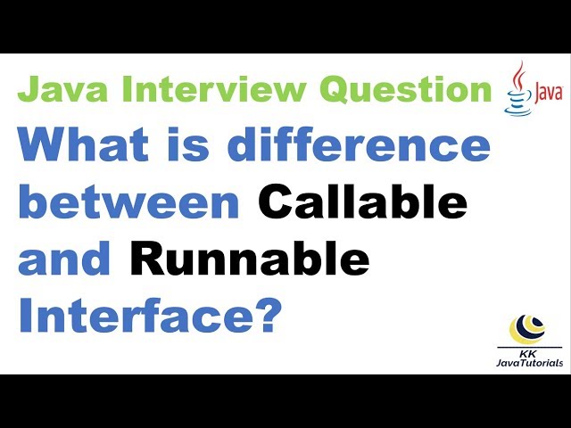 What is difference between Callable and Runnable Interface ?|Java Multi Threading Interview Question