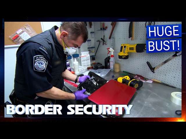 Suspiciously Heavy Laptop Is Hiding Something Sinister | S1 E17-20 | Border Security America