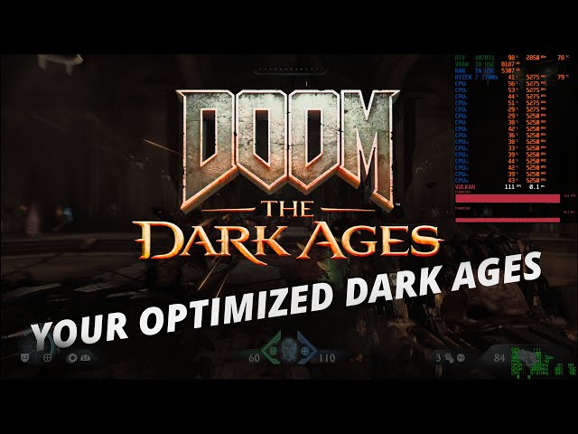 Doom The Dark Ages PC Optimized Settings Guide: DLSS, HDR & More for 60-120FPS!