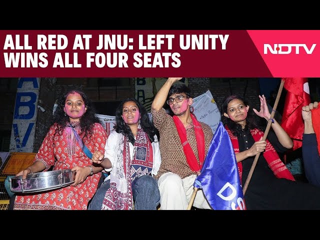 JNU Elections Result Updates 2025 | Left Unity Sweeps JNU Students' Union Polls, Wins All 4 Posts