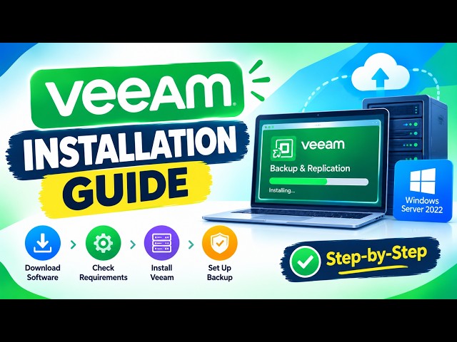 Complete Veeam Backup & Replication Requirements & Installation | Windows Server 2022 Step-by-Step
