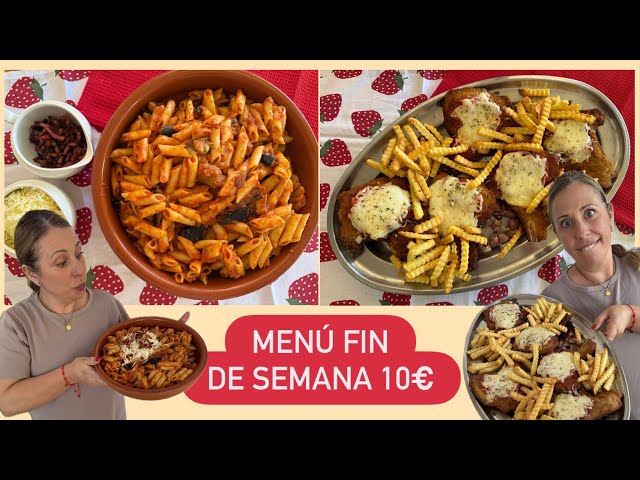 MENÚ FIN DE SEMANA por 10€ // Recetas FÁCILES y RÁPIDAS. OS ENSEÑO LA COMPRA 🛒