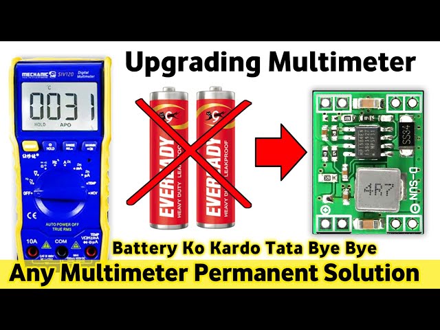 Multimeter Upgrade – No More Battery Tension! | Lasts a Lifetime