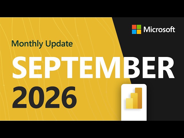 Power BI Update - September 2026