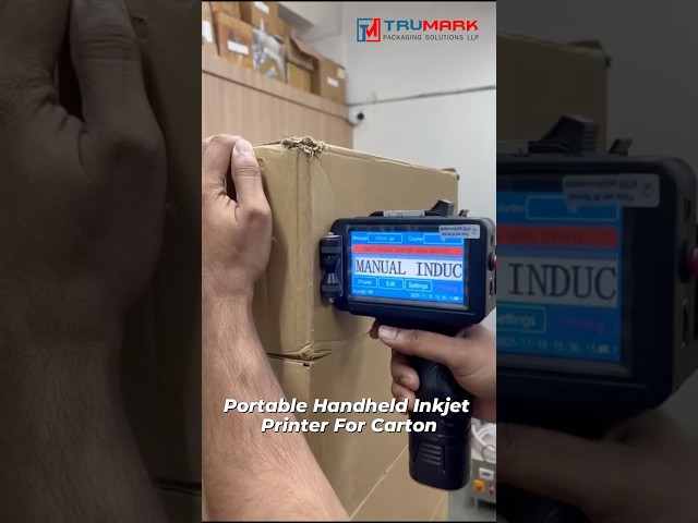 Portable Handheld Inkjet Printer for Carton | Date, Batch, Barcode Printing
