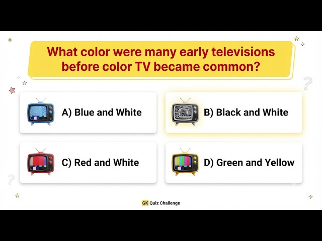 70s Tech GK Quiz | Vintage TV, Radio, Microphone & Torch Questions | General Knowledge