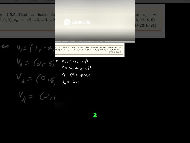 Find Vector Space Basis & Dimension: Step-by-Step Guide