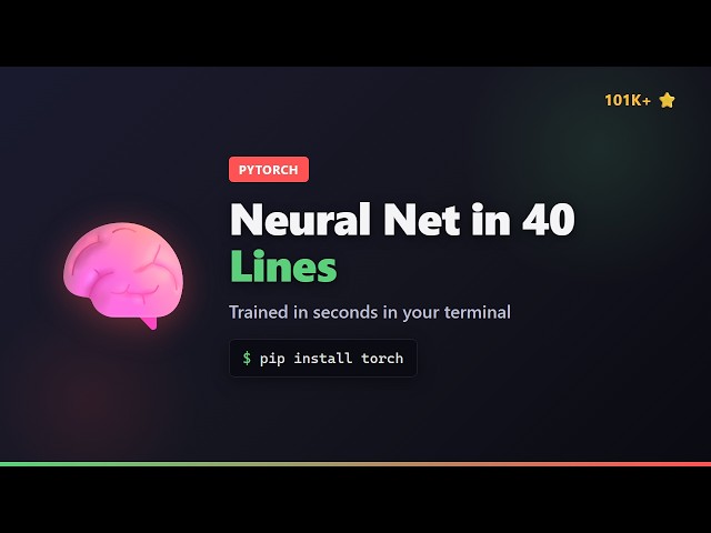 Train a Neural Net From Scratch in 40 Lines of PyTorch
