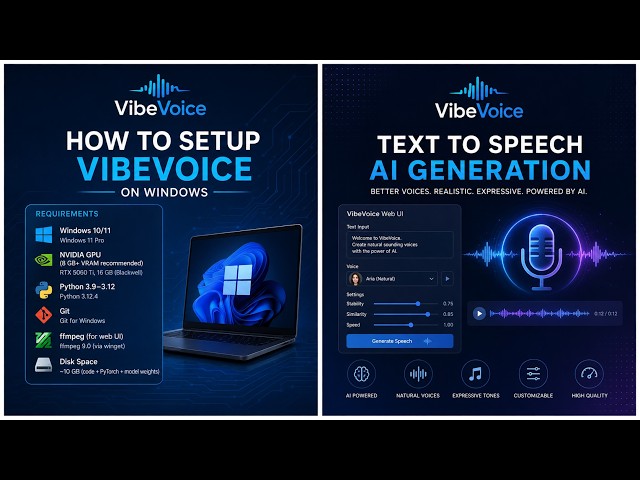 How to Install VibeVoice on Windows 11 | AI Text-to-Speech Setup