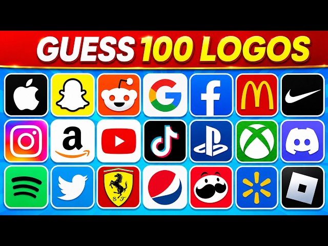 Only 1% Can Guess All 100 Logos! 🤯 | Ultimate Logo Quiz Challenge