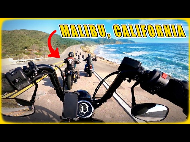 Metric Cruisers in Malibu 🏍️ Cruising PCH to Neptune’s Net & Rock Store